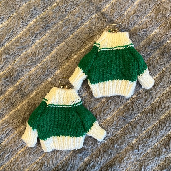 Christmas/ Holiday Sweater Earrings - Picture 2 of 5